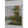 Image 2 : Unframed Oil On Canvas Nude/Nature Scene