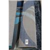 Image 1 : Grey w/Blue Accent Sculpted Area Rug - Approx. 6  X  8