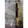 Image 1 : Maroon Trim Gold Area Rug - Approx. 6  X  8