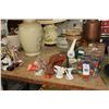 Image 2 : Vintage Microscope Lab Set, Wooden Salad Bowl, Steins, Lamps, Conatiner Set