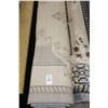 Image 1 : Grey Trim Beige Accent Area Rug - Approx. . 6  X  8