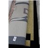 Image 1 : Black Trim Tan Accent Contemporary Sculpted Area Rug - Approx. 6  X  8