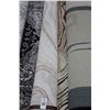 Image 1 : Grey w/Red Accent Area Rug - Approx. 6  X  8