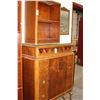 Image 1 : Burl Antique Cabinet, Mahogany Bookshelf