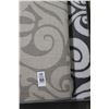 Image 2 : Grey/White Area Rug - Approx. 8 X 10