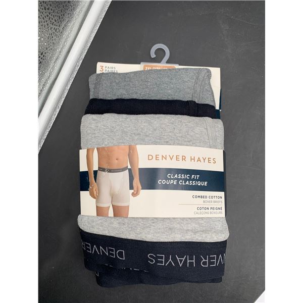 Denver Hayes Classic Fit Combed Cotton Boxer Briefs (2XL) 3pairs