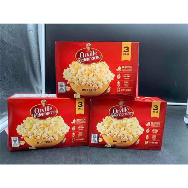 Orville Redenbacher Buttery Microwave Popcorn (3 x 3)