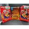 Image 1 : Kellogg's Froot Loops (2 x 354g) and Honey Nut Cheerios (292g)