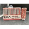 Image 1 : Zoa White Peach, Zero Sugar Energy Drink (12 x 355ml)