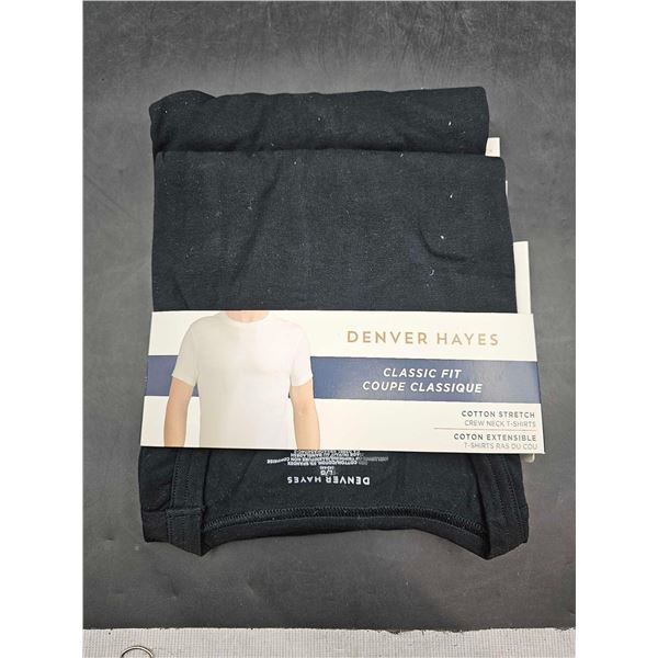 Denver Hayes Classic Fit Cotton Stretch Crew Neck T-Shirts (L)2pk
