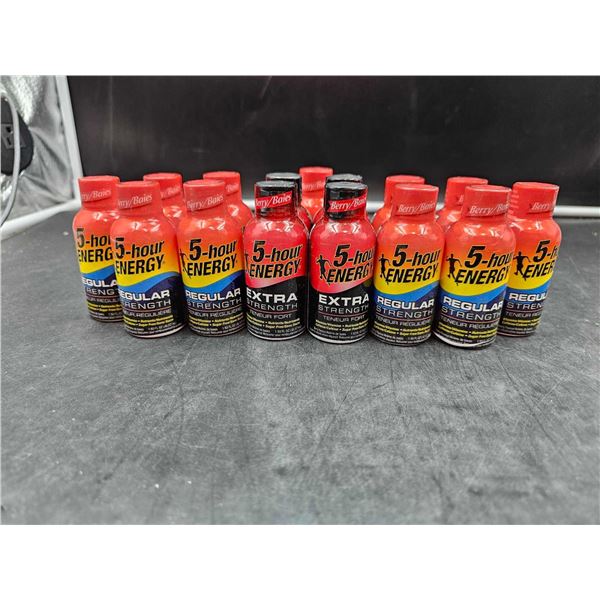 Lot of 15x57ml Assorted 5 Hour Energy Shots