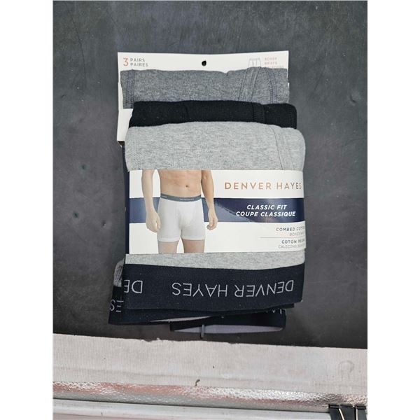 Denver Hayes Classic Fit Combed Cotton Boxer Briefs 3pk (XL)