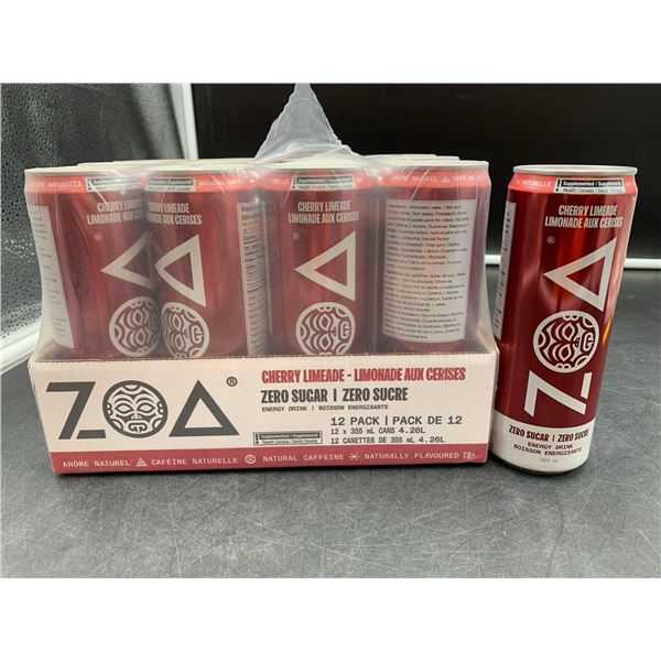 Zoa Cherry Limeade Zero Sugar Energy Drink (12 x 355ml)