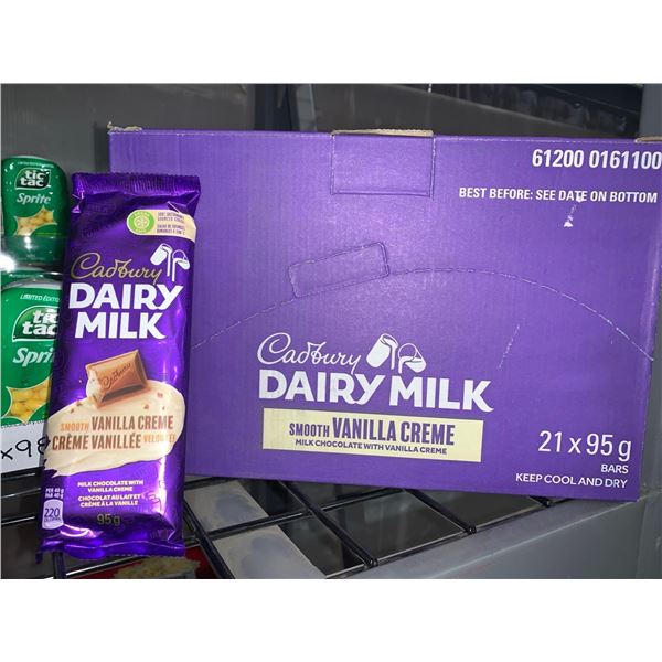 Cadbury Dairy Milk Smooth Vanilla Creme Bars 21 x 95g