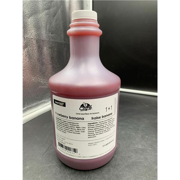 B Cafe Drink Base Strawberry Banana Party Syrup (2L)