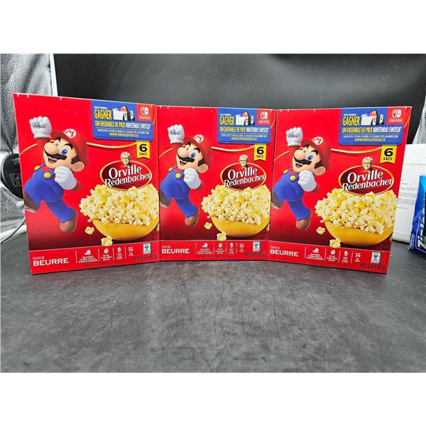 Orville Redenbacher Butter Microwave Popcorn (3 x 6 x 82g)