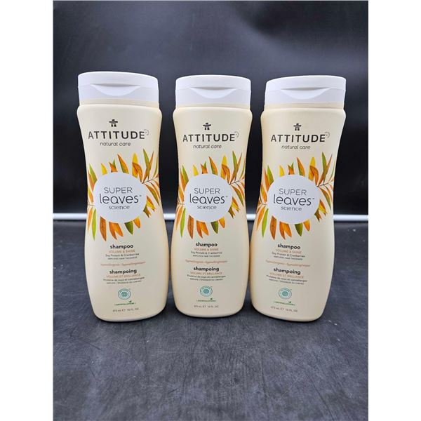 Attitude Super Leaves Science Volume & Shine Shampoo (3 x 473ml)