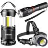 Image 1 : Zero Dark 3 piece tactical flashlight set