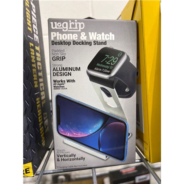 Uo Grip phone and watch desktop docking station for Apple products
