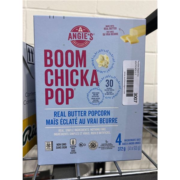 Angies boom chicka pop real butter popcorn 3x372g