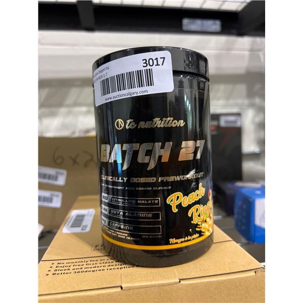 Batch 27 peach rings flavoured pre workout mix 350g