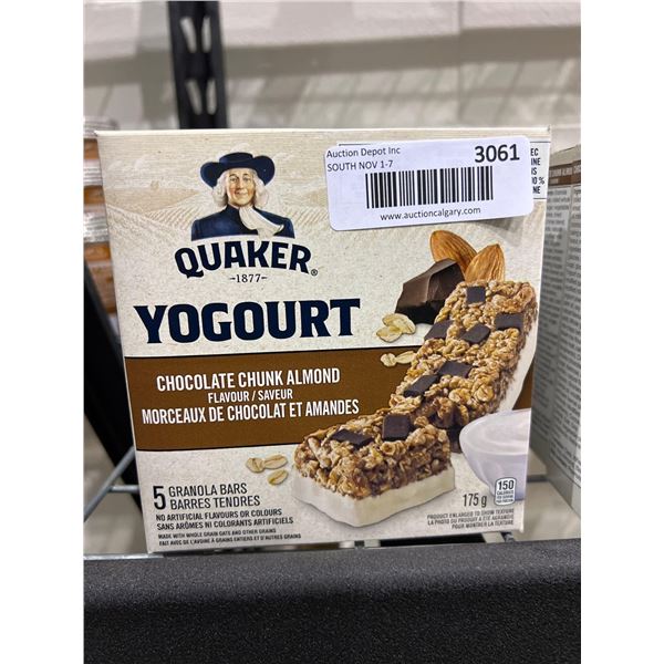 Quaker Yogurt Chocolate Chunk Almond Granola Bars 6 x 175g