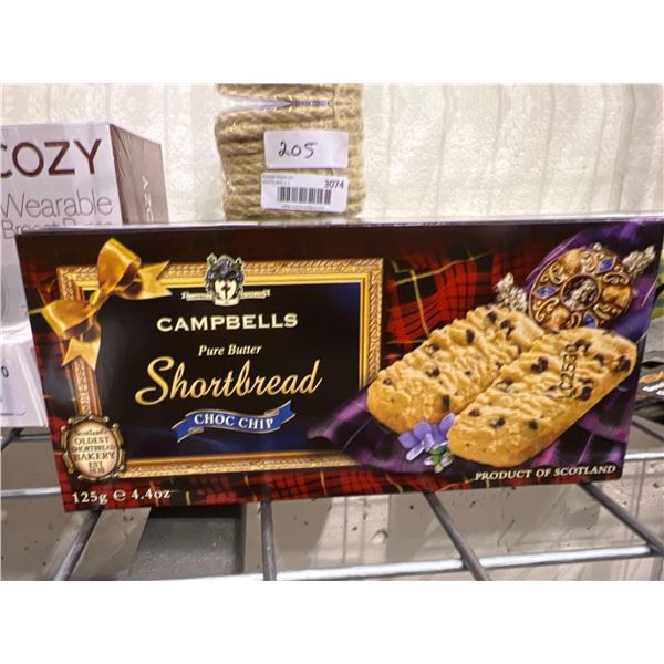 Campbells Pure Butter Shortbread Choc Chip 6 x 125g