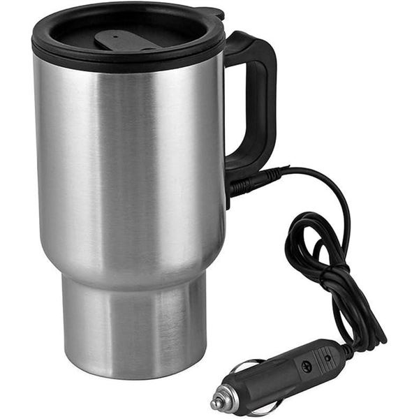 Heated Travel Mug Stainless Steel