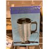 Image 2 : Heated Travel Mug Stainless Steel