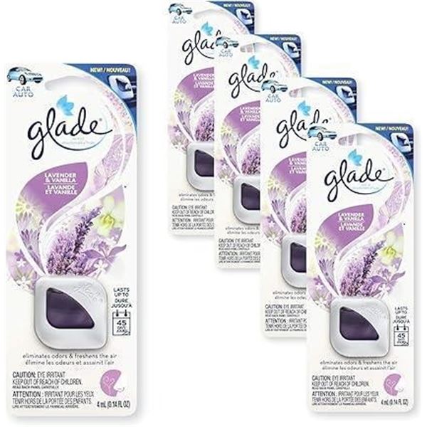 Glade Vent Oil Lavender Vanilla 4 Piece