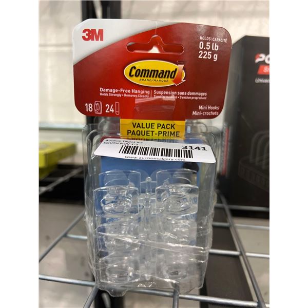 Command 3M Damage Free Hanging Hook Lot of 4
