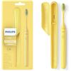 Image 1 : PHILIPS One By Sonicare Battery Toothbrush, Mango, Hy1100/02, 1 Count