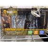 Image 2 : Brightown Hanging Window Curtain Lights 9.8 Ft Dimmable & Connectable with 300 LED, Remote, 8 Lighti