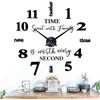 Image 1 : VREAONE Frameless DIY Wall Clock,Large Modern 3D Mirror Wall Clock Decor Sticker DIY Clock kit for H