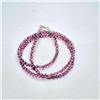 Image 1 : Silver Garnet (31.9ct) Beaded Necklace Necklace (~length 16inches) (~weight 7.4g)