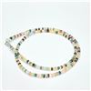 Image 2 : Silver Multi Colour Gem Stone(34.5ct) Beaded Necklace Necklace (~length 16inches) (~weight 7.79g)