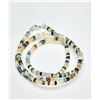 Image 3 : Silver Multi Colour Gem Stone(34.5ct) Beaded Necklace Necklace (~length 16inches) (~weight 7.79g)