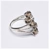 Image 3 : Silver Smokey Quartz(0.55ct) Rhodium Plated Ring (~Size 8)(Ring is resizable for $40) (~weight 3.8g)