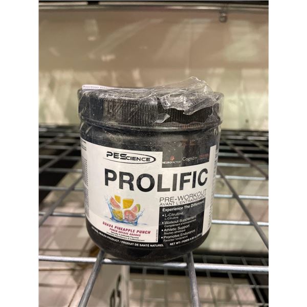 PES Science Prolific Pre-Workout Guava Pineapple Punch 280g