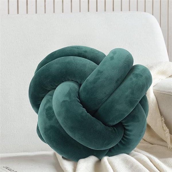 Dreamon Soft Knot Ball Pillows, Round Throw Pillow, Home Decorative Pillows - Handmade Knotted Plush