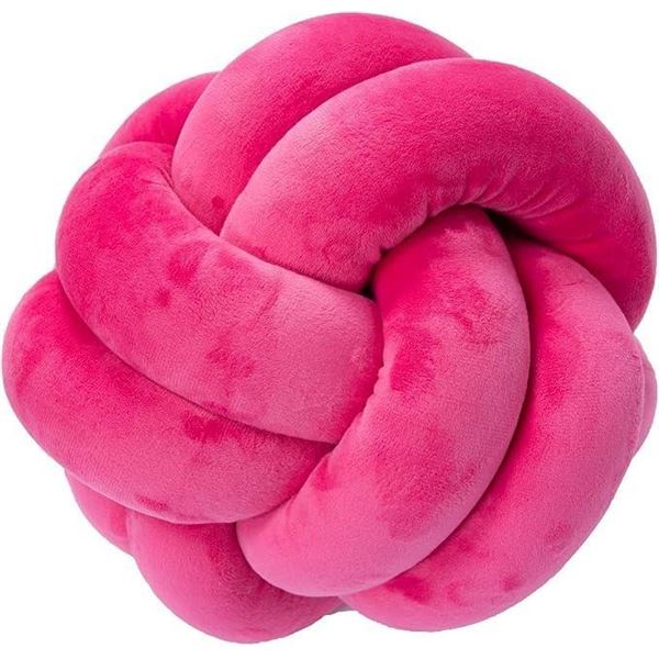 Dreamon Soft Knot Ball Pillows, Round Throw Pillow, Home Decorative Pillows - Handmade Knotted Plush