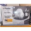 Image 2 : Polder KTH-615 Advantage Dish Rack and Tray 4-Piece Combo, Includes Rack, Drain Tray, Removable Dryi