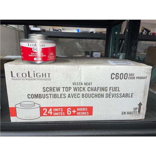 Leo Light Screw Top Wick Chafing Fuel 12 x 6 Hours