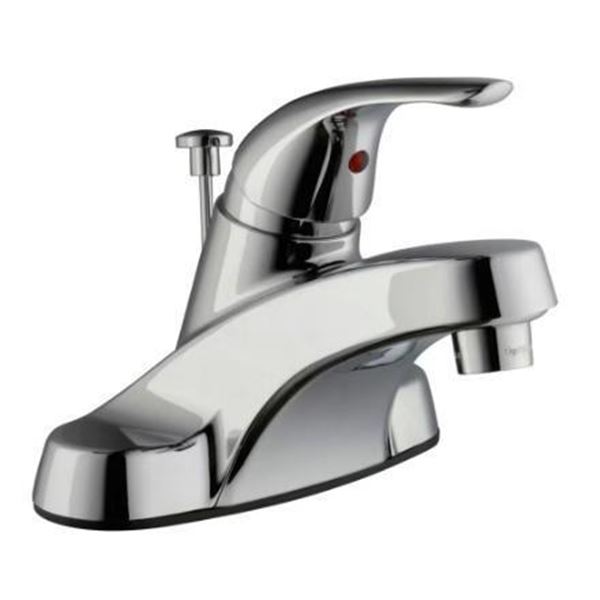 Glacier Bay Aragon 4 inch Centerset Single Handle Bathroom Faucet in Chrome