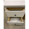 Image 2 : Hand Crafted White 2 Drawer Night Side Table
