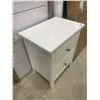 Image 3 : Hand Crafted White 2 Drawer Night Side Table