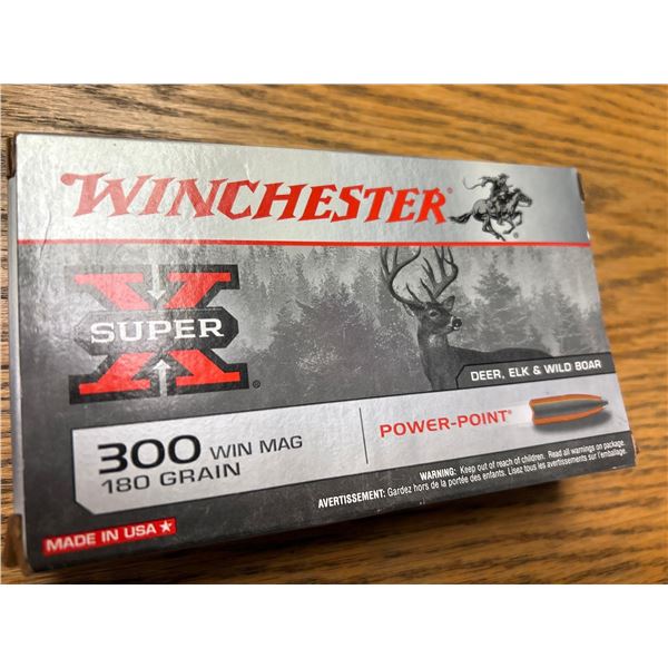 Winchester Super X 300 Win Mag Power Point 300 Gr Ammo  (you must possess/produce a valid PAL to bid