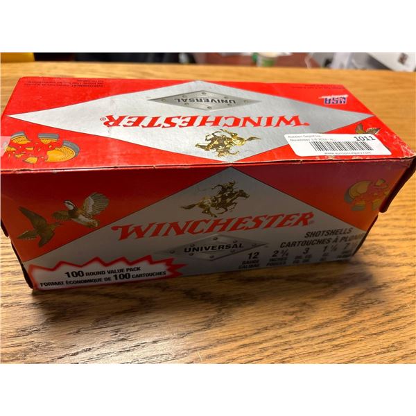 Winchester Universal 12 G 2 3/4 Shotgun Ammo 7 1/2 Shot 100 count (you must possess/produce a valid 