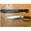 Image 3 : ESTATE ITEM: Brass handled bowie knife with sheath and para handled machette