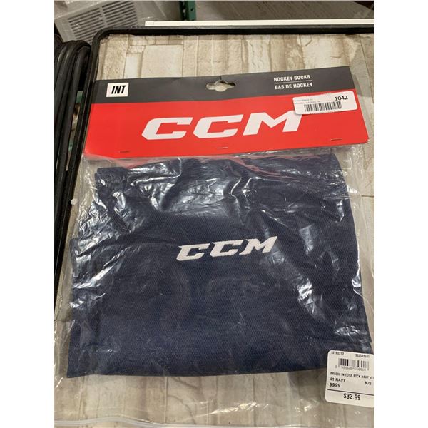 CCM SX6000 Int Edge Sock Navy